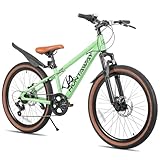 KEANO Huntaway 24 Zoll mit kinderfahrrad, 24 Zoll Mountainbike, Kind und mädchen mit Einer höchstgeschwindigkeit Von 8-10 metern.Grün