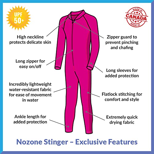 Nozone Stinger Kids Sun Protective Long Sleeve Suit for Kids, One-Piece Full Body Swimsuit, UPF 50+2