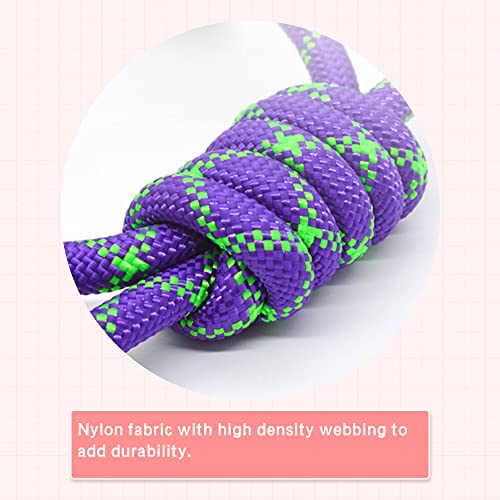 Jopoy Dog Rope Toys For Large/Medium Aggressive Chewers, Tough Rope Chew Toy, Durable Dog Toys, Dog Bones Made With Nylon And Rubber, Big Indestructible Dog Toy, Medium Puppy Chew Toys (Pinkandred) #TOP4