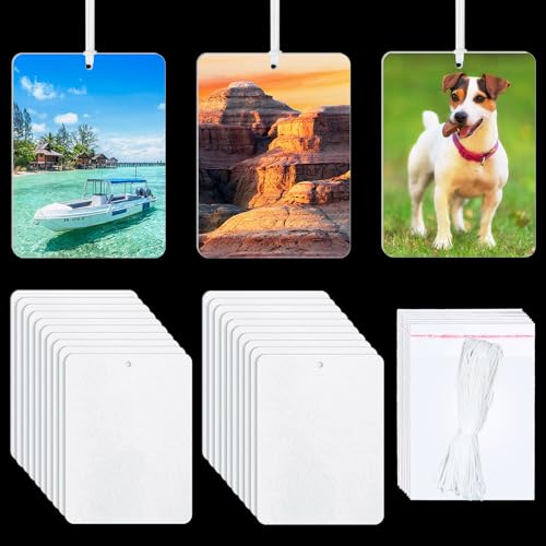 101 pcs sublimation air fresheners blanks ?Sublimation Blanks Products DIY Air Freshener for Car and Home Hanging Decoration sublimation car freshener blanks