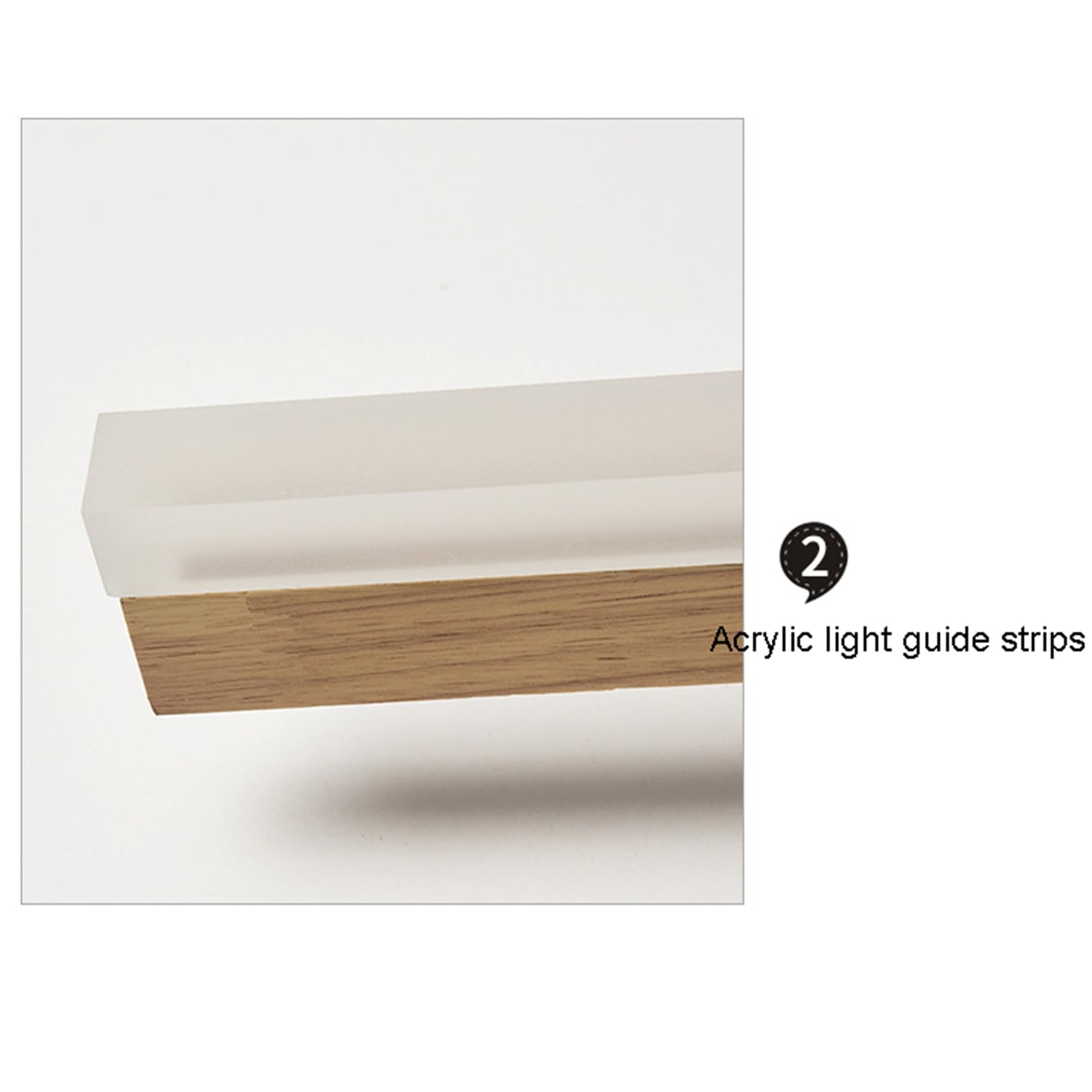 Lampa LED z litego drewna: lampa do lustra łazienkowego, eleganckie oświetlenie ścienne do toaletki, szafki nocnej i szafy, idealne do dekoracji domu i oświetlenia przestrzeni.