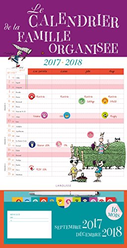 Télécharger Le calendrier de la famille organisée 2017-2018 PDF