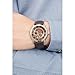 Bulova Men's Stainless Steel Automatic Rose Two Tone Brown Skeleton Dial