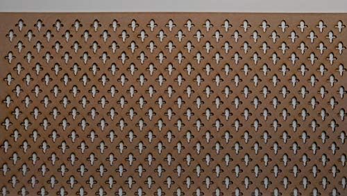 LaserKris Radiator Cabinet wall Decorative Screening-grille- Perforated 3mm thick MDF panel (1200 mm x 610 mm) PP1 pattern