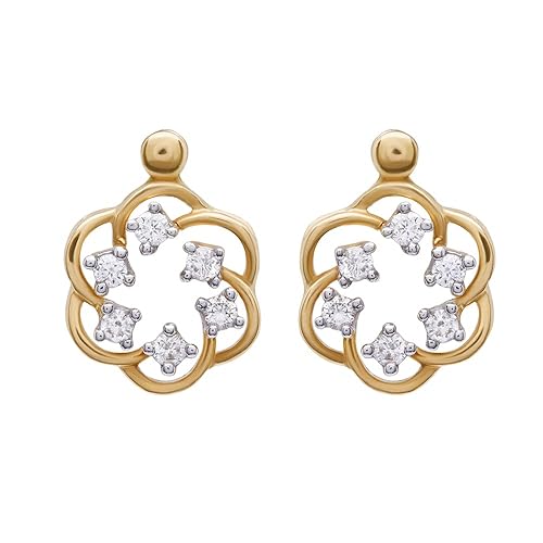 18KT (750) Diamond Earring for Women-dlkerd19047320