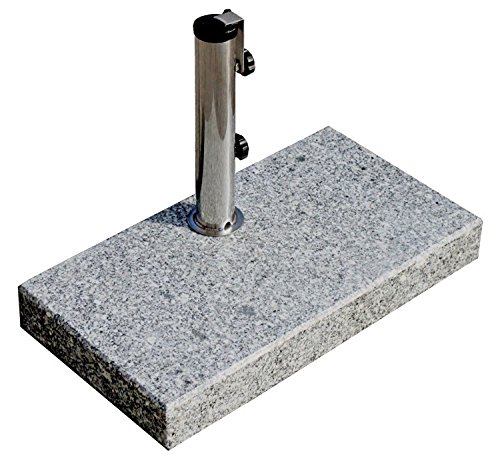 ProKIRA® Sonnen Schirmständer / 25 kg/bis Ø300cm / Granit Balkonschirmständer/eckig