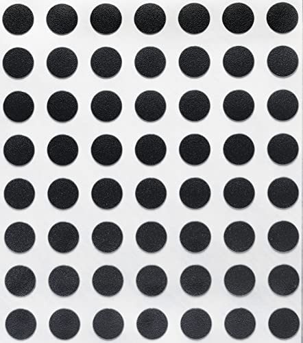 Calcomanías redondas de 13 mm FastCap de PVC sólido negro para un acabado impecable 3