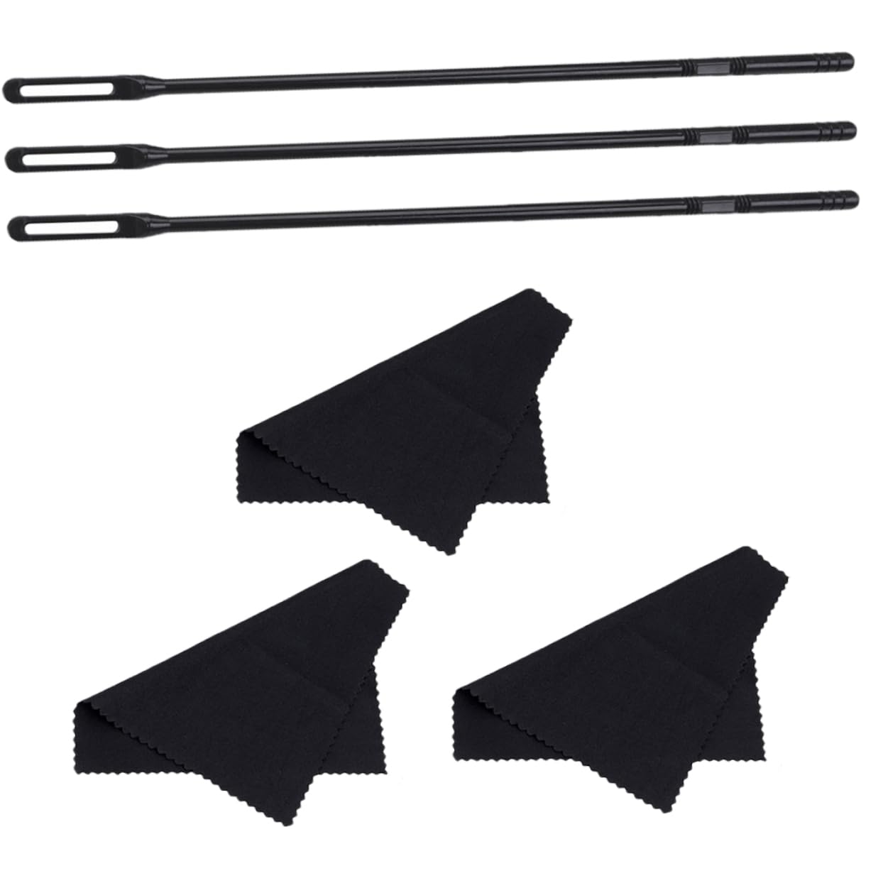 ifundom Musical Flute Clean Tool Set Flute Cleaning Kit Clean Cloth Cleaning Rod