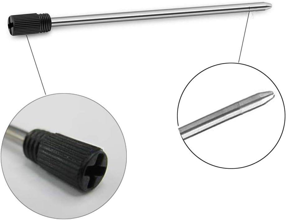 2.75'' Ballpoint Pen Refills, Replaced Refills for Diamond Crystal Stylus Pens and Ballpoint Pens (Black Refills,10 pack) : Office Products