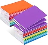 Loccmat 36 Pack Small Lined Notebooks Bulk,Mini Pocket Notebooks,Mini Journal Memo Notepads for Students,Traveler,Office Meeting Supplies,12 Bright Colors,3.5 X 5.5 Inch,30 Sheets/60 Pages