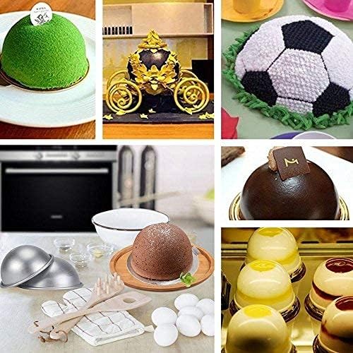 Hemisphere Cake Tins10 cm Hemisphere Cake Pan Aluminium Hemisphere Cake Pan Bikini Cake Dessert Pudding Baking Mould H009 4 Pieces