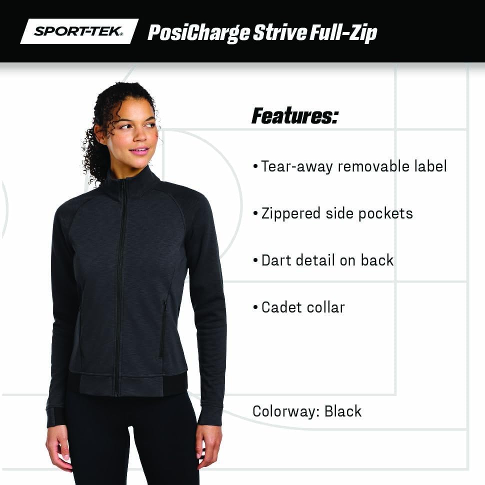 SPORT-TEK Women's PosiCharge Strive Full Zip - Image 6