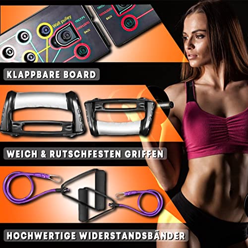 Push-Up-Board I.L.A. Liegestützbrett mit rutschfesten Griffen