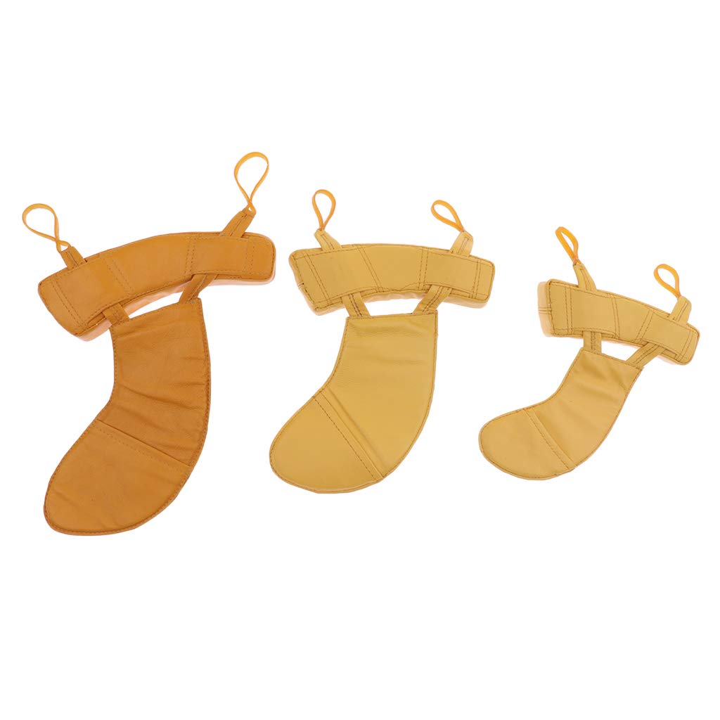 B Baosity Violine Schulterstütze Kinnstütze aus PU Leder für 1/8 1/16 1/2 1/4 3/4 4/4 Violine Geige Zubehör - Braun