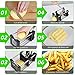 Reliatronic French Fry Cutter, Stainless Steel Potato Cutter, Easy to Clean Vegetable Cutter with 2 Size Durable Blades Perfect for Potato, Onions, Carrots, Cucumbers