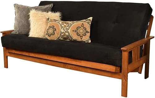 Miniatura 6 de Pemberly Row Repuesto de colchón de futón de tamaño matrimonial de 7 pulgadas, colchón de tela de gamuza para sofá cama, construcción de algodón y