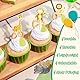 30 Stück Muffin Deko Dschungeltiere Cupcake Deko, Muffin Deko Mädchen Cupcake Topper Tortendeko Dschungel,Muffindecoratie Cupcak e Deko Junge,Happy Birthday Kuchendekoration für Kinder