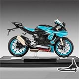 Decoración y presentación estética: La maqueta de motocicleta está fabricada en metal. Con su exquisita mano de obra, líneas suaves y forma simulada, se convierte en un elemento decorativo destacado en el hogar, la oficina o la tienda, mostrando la pasión de su propietario por la cultura de las motocicletas o su gusto personal.