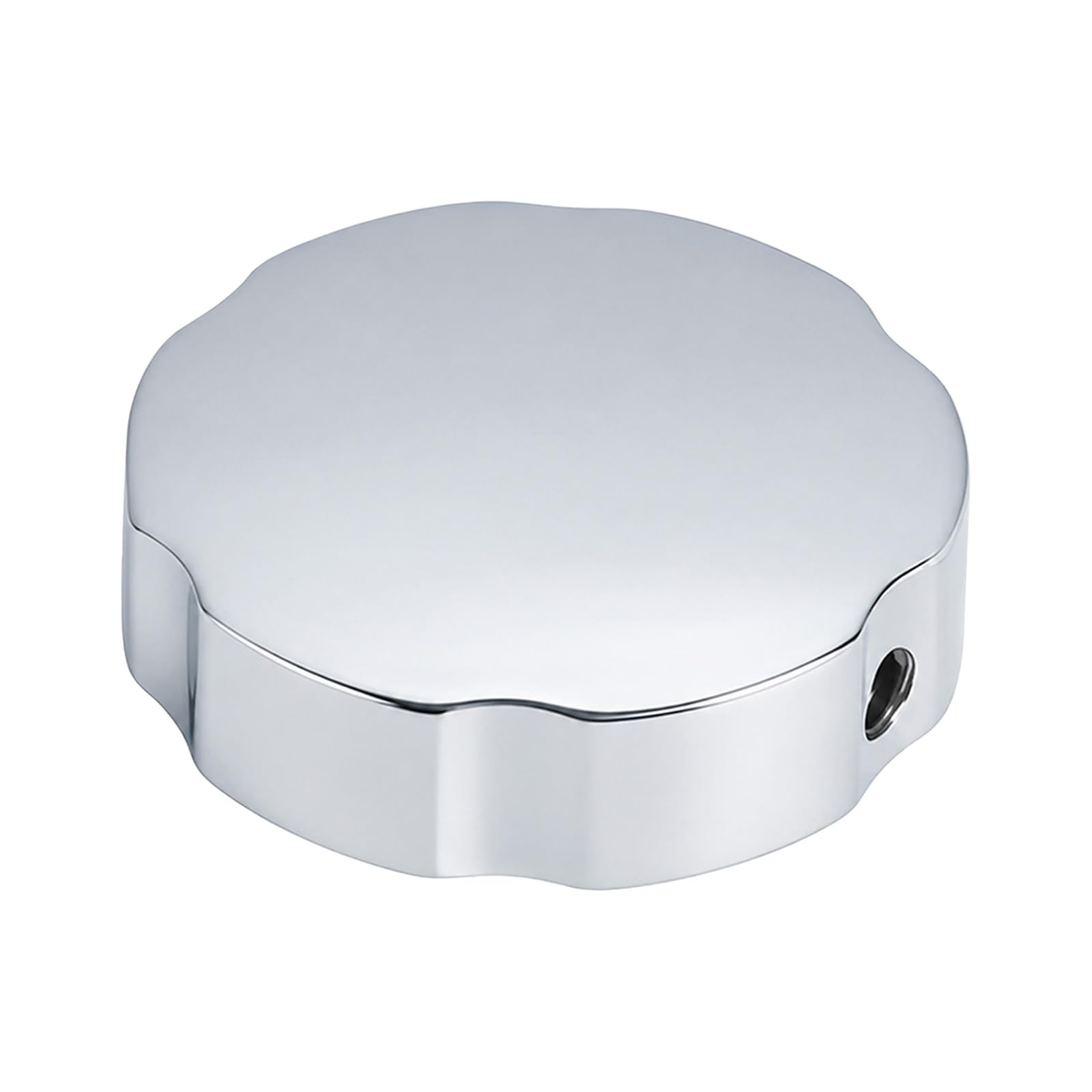 DCYQAIN Twist Handle Bathtub Drain Knob, Chrome-Plated Zinc Alloy Rotating Overflow Cover Pop-Up Control Knob for Bathtub Drainage & Overflow Control