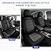 Skechers Memory Foam Seat Covers,Thick Cool Touch Fabric Seat Covers,Front Seat Covers Airbag Compatible,Automotive Comfort Protection for Most Cars,Vans,Trucks,SUV,Floor Grey