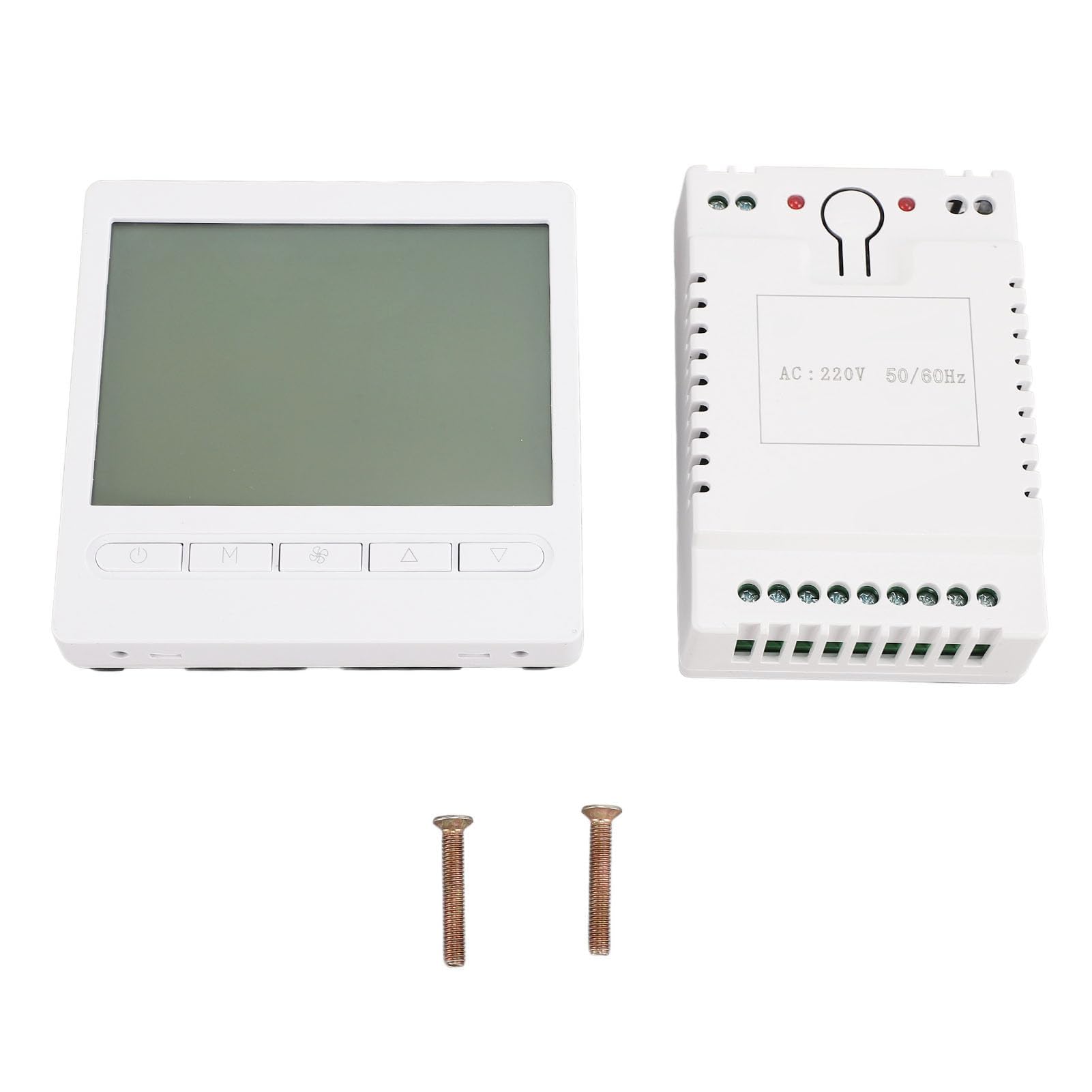 Termostat Termostat Pompy Ciepła Domowy Bezprzewodowy Regulator Temperatury RF Wyświetlacz LCD Plug and Play dla Prądu Przemiennego, Centralnego Gazu, Oleju i Pieców Elektrycznych