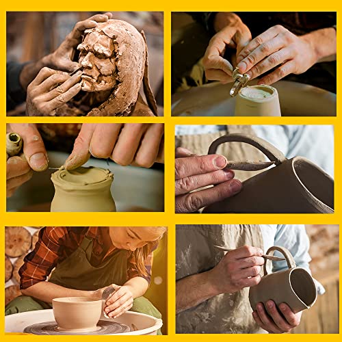 Pottery Supplies Clay Tools For Sculpting, Yagugu 39Pcs Basic Wood Ceramics Carving Polymer Clay Tool Supplies Kit Supplies For Kids Adults And Artists Modeling Shaping Building For Art&Craft Gifts #TOP4