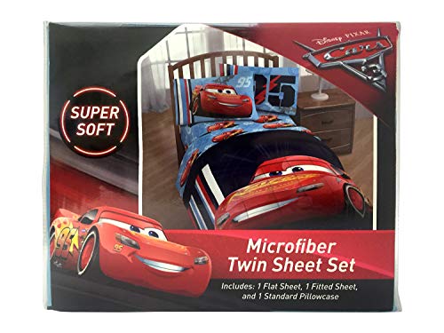 Jay Franco Disney Pixar Cars 95 3 Piece Twin Sheet Set, Classic #TOP6
