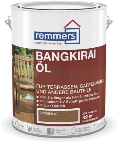 Remmers Garden Timber Oil – Bangkirai Wood Oil 2.5 L