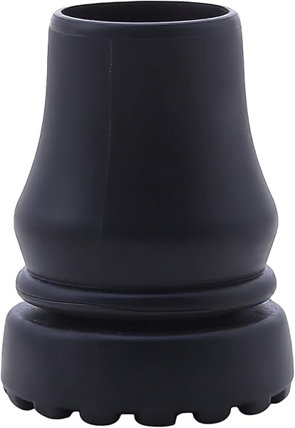 1 pièce de poignée antidérapante en caoutchouc, capuchons de coussinet de canne de marche, extrémité inférieure de béquille, protecteurs de tête de remplacement, bas de pieds de canne, couvercles en - 1