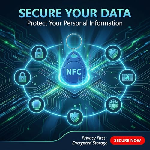 Porte-clés NFC NTAG215 étiquette programmable réinscriptible 504 octets iPhone Android - 5