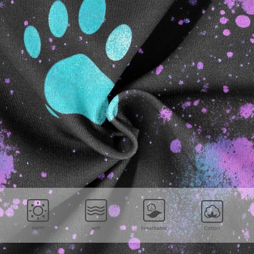 Neon Paws Black Undies for Toddler Girls, Underwear for Girls, 2T–8 Years3