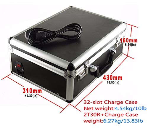 EXMAX ELGT-470 UHF Wireless Whisper Acoustic Digital Voice Transmission Tour Guide System 100 Channels for Travel Agency, Conference, Translate (2 Transmitters & 30 Receivers with 32-slot Charging Case) miniatura 2