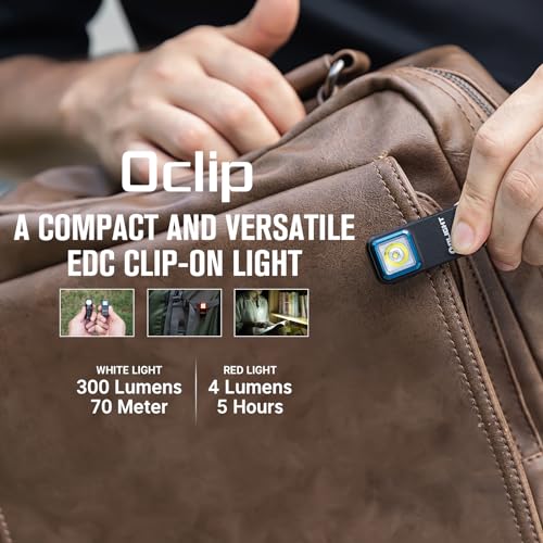 Olight OCLIP-BK-300000 Rechargeable Edc Flashlight 300 Lumens Dual Light Sources Compact Pocket Clip Light thumb #1