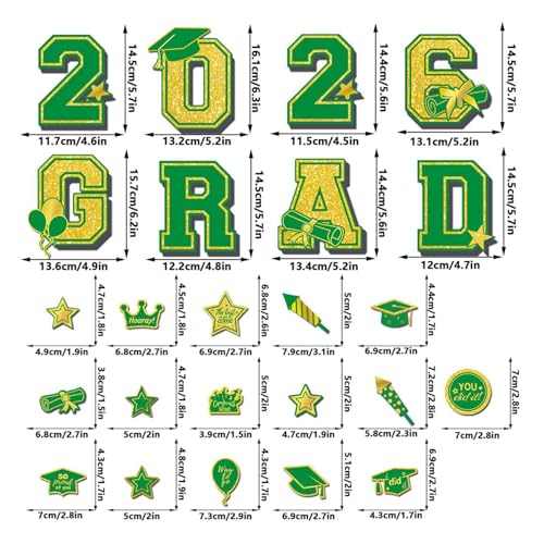 Autocollants magnétiques réutilisables de diplôme 2026 sans trace - 7