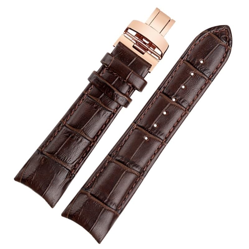 Bracelet de montre cuir de vachette interface incurvée Mido Belluna M024630a