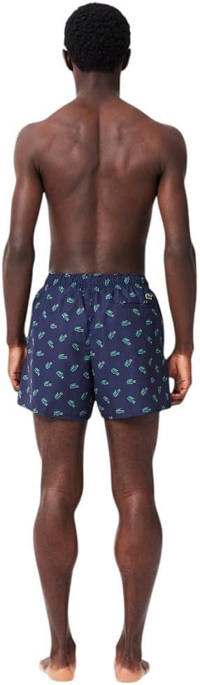 Lacoste Mens Crocodile Print Swim Trunks - Image 3