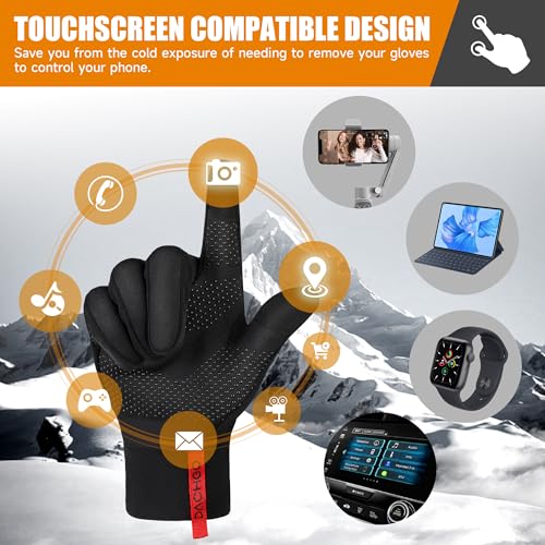 Dachgo Lightweight Touchscreen Running Gloves, Thermal Gloves Liner Warm Gloves For Cold Weather For Men Women thumb #1