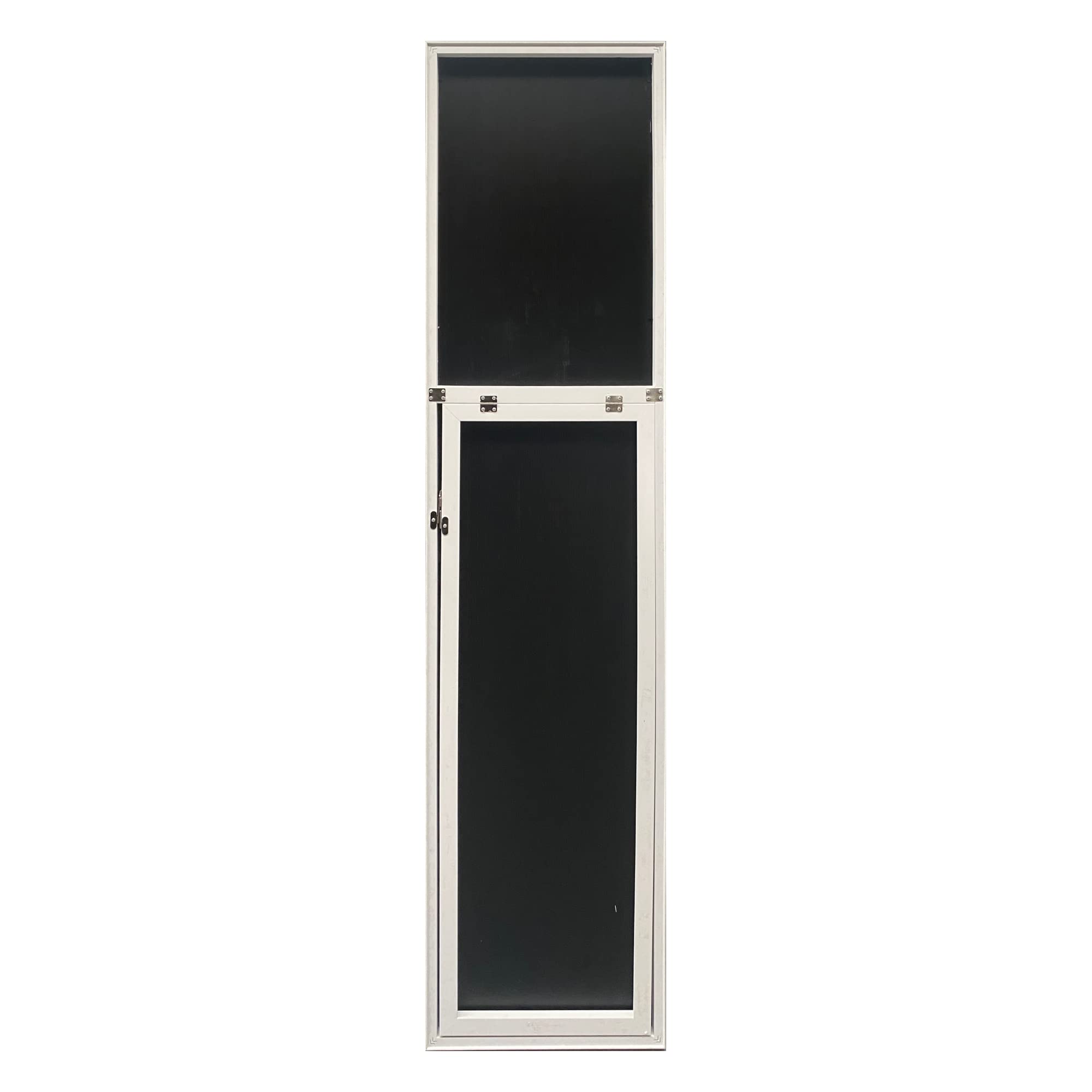 [en.casa] Specchio da Appoggio 150 x 35 cm Specchio da Terra a Figura Intera, Forma Rettangolare, Inclinazione Regolabile - Cornice Bianca
