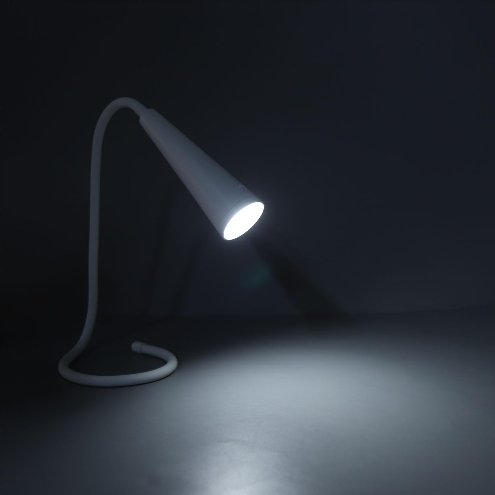 AYNEFY LED Reading Light, 3 Color Temperatures Stepless Dimming, USB Rechargeable Gooseneck Lamp for Reading, Knitting, Camping