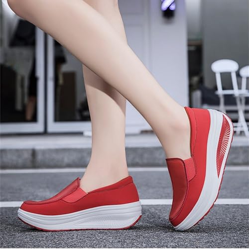 Mocasines ergonómicos de cuero con soporte de arco para mujer 7