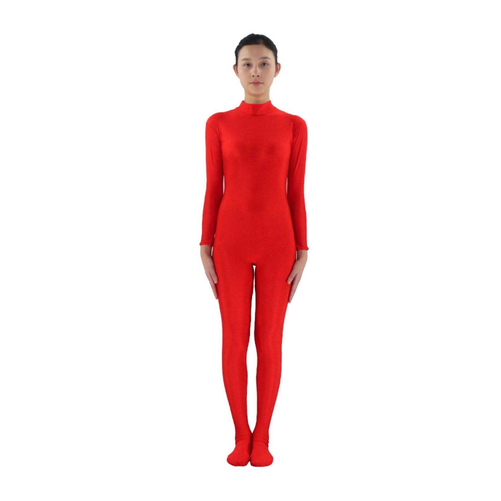 Damski golf z długim rękawem bez rąk Unitard Second Skin Fancy Dress Kostium Spandex Body do tańca gimnastyki