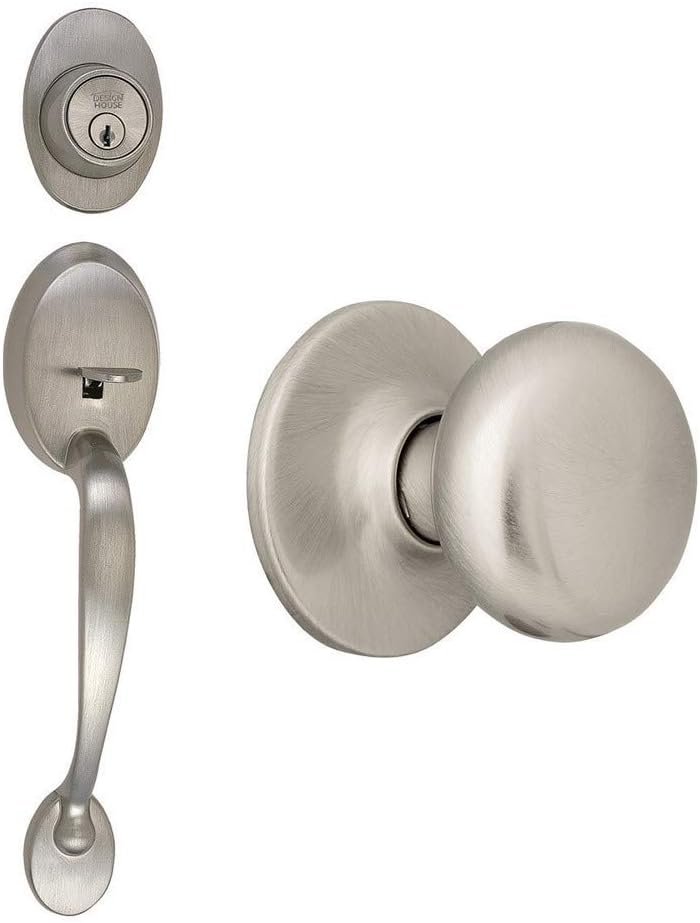 Bеѕt Rеvіеw Design House 753533 Cambridge Door Knob, Keyed Entry Handleset Knob, Satin Nickel