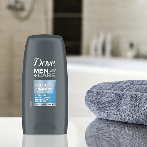 Dove Men+Care Hydrating Clean Comfort 3-in-1 Hair, Body and Face Wash with 24-hour nourishing MicroMoisture technology body wash for men 55 ml - Image 5