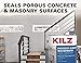 KILZ Basement and Masonry Waterproofing Paint, Interior/Exterior, White, 1 Gallon
