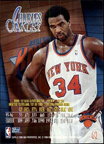 Amazon.com: 1996-97 Z-Force #60 Charles Oakley NBA Basketball