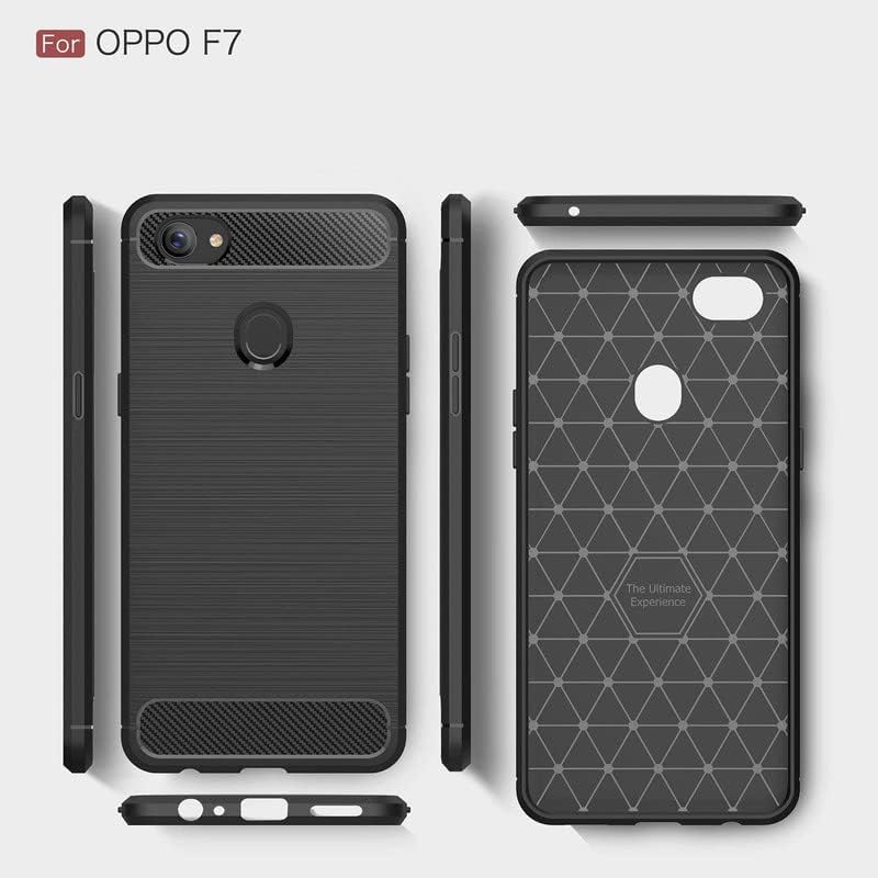 Image of Hybrid Carbon Fiber Back Case for Oppo F7 (Black)