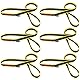 20 mm Nylon-Kletterschlinge 22 kN CE1019/EN566 UIAA-Zertifiziert, Klettergurte zum Klettern, Bergsteigen, Abseilen (schwarz, 60cm/24inch | 6er-Pack)