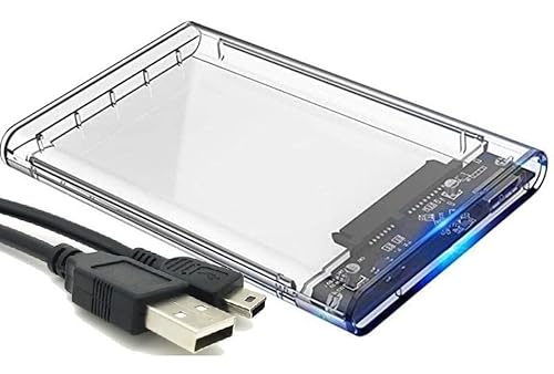 Case Para Hd Externo Transparente Notebook Sata 2.5 Usb 3.0