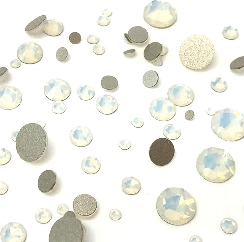 Ópalo blanco (234) 144 piezas de diamantes de imitación de cristal Swarovski 20582088 mezclado con tamaños ss5, ss7, ss9, ss12, ss16, ss20, ss30