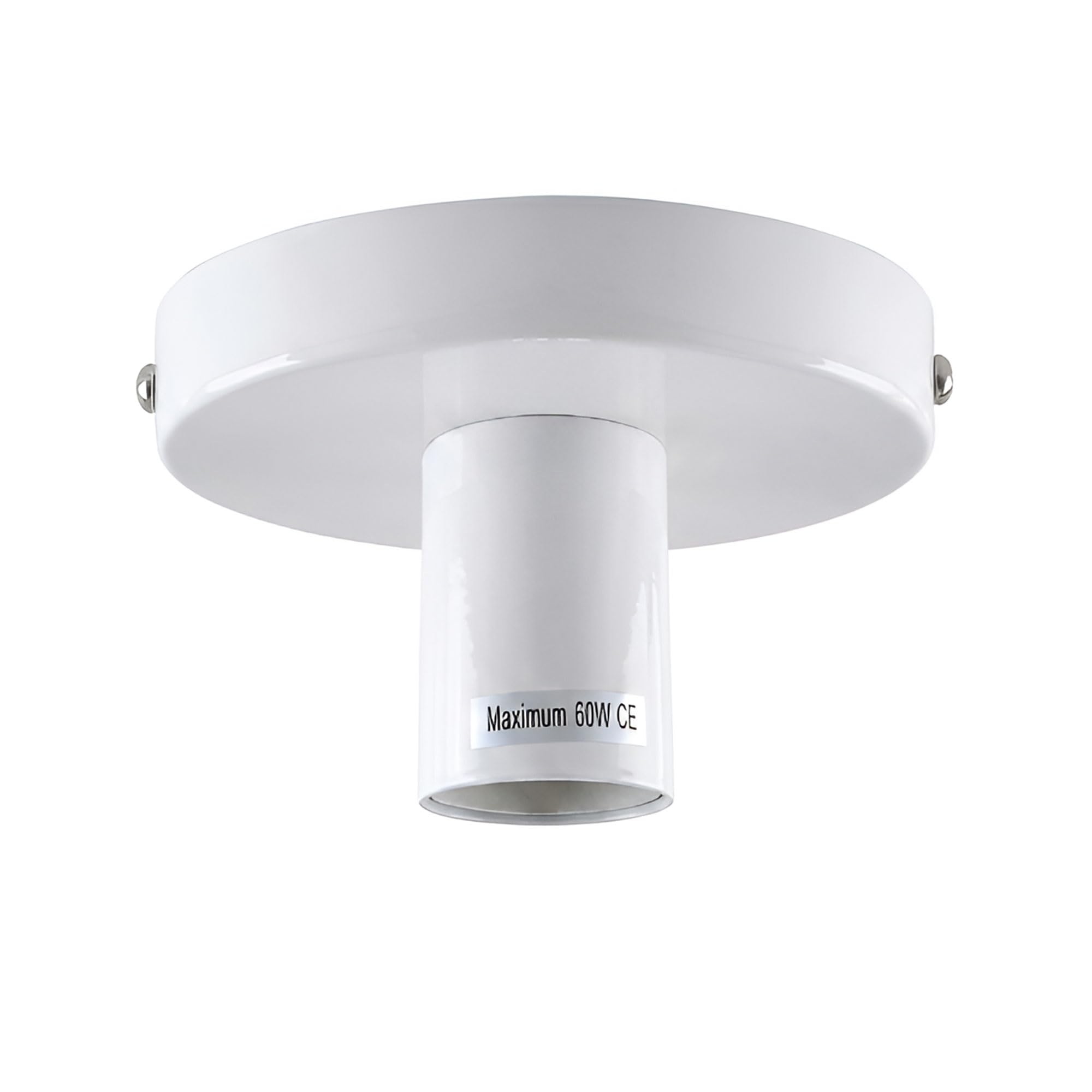 Dc Voltage White Industrial-Semi Flush Mount Light Fitting Easy Fit E27 Metal Ceiling Light Fitting Living Room Kitchen Dining Room